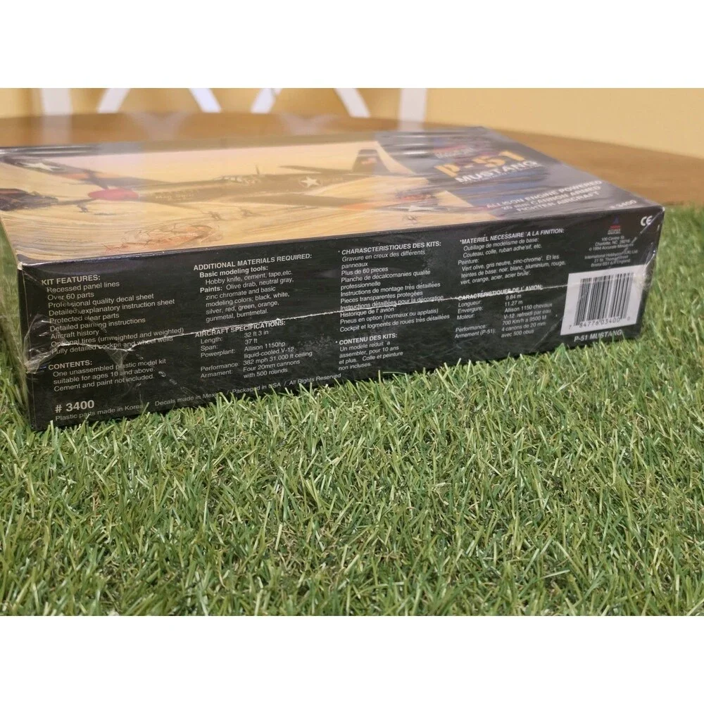Vtg Accurate Miniatures P-51 Mustang  Highly Detailed 1:48 Model Kit New Sealed - Picture 9 of 12